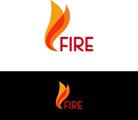 Creative fire Logo Design - fire Logo Design Vector - Awesome fire Icon Template
