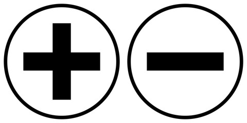 Obraz premium Plus und Minus - Mehr oder wenigerEssen und Übernachtung