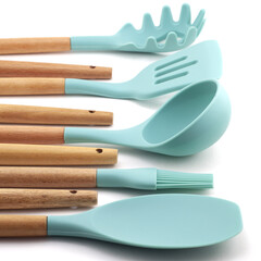 Kitchen accessories set green 01