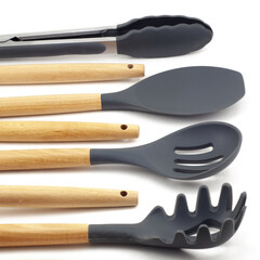 Kitchen accessories set dark gray
