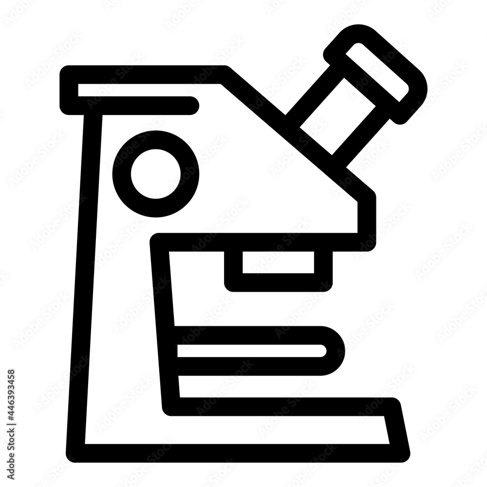 Poster laboratory microscope icon. outline laboratory microscope vector icon for web design isolated on whi