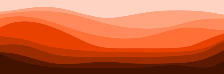 sunset minimalist landscape flat design vector illustration for wallpaper, background, backdrop, web banner, and template