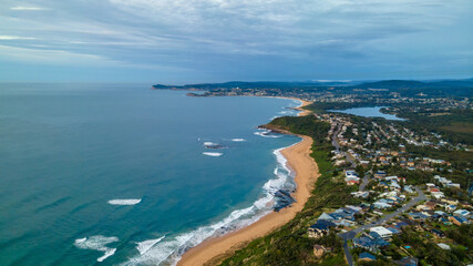 Aerial Panorama of Forresters Beach