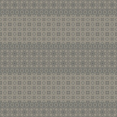 Multicolored striped borders seamless texture with patterns of various mosaic shapes. Design for wallpapers, carpets, linoleum, blankets, fabrics, curtains, packaging and other home decor.