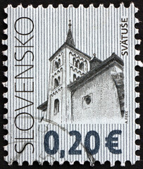 Postage stamp Slovakia 2009 Church in Svatuse