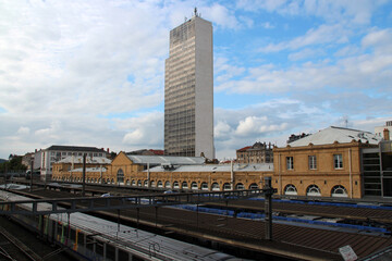 Obraz premium railway station in nancy in lorraine (france) 