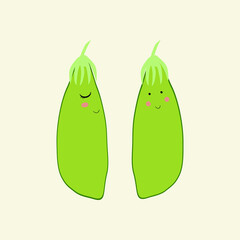 Pea pod boy and girl