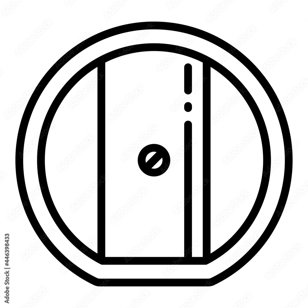 Poster kid sharpener icon. outline kid sharpener vector icon for web design isolated on white background