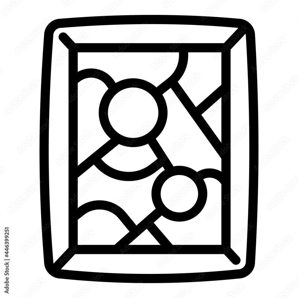 Poster art gallery picture icon. outline art gallery picture vector icon for web design isolated on white b