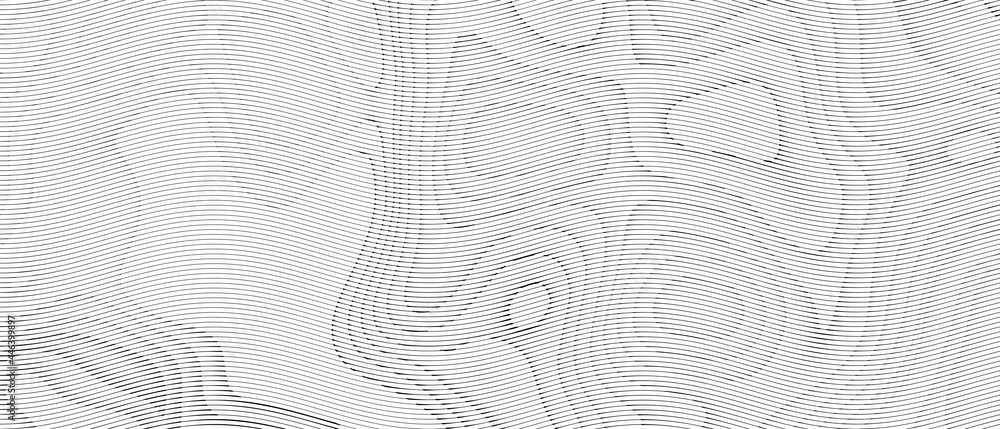 Poster abstract background. curve digital pattern futuristic and creative wave movement concept on black an
