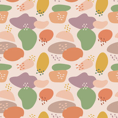 Abstract seamless pattern illustration. Colored chaotic spot.