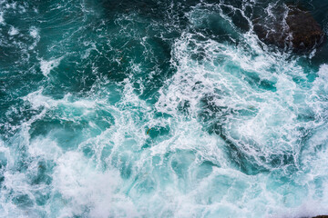 Ocean waves of stunning beauty. Concept: pacification, element, peace