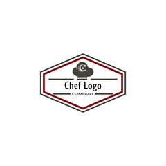 hat chef logo template vector illustration