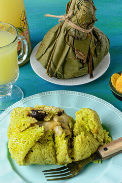 Prepared of Juanes, tipical amazonic food