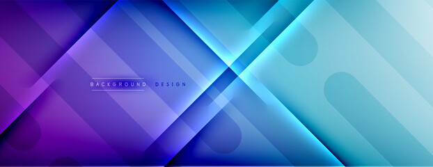 Abstract background. Shadow lines on bright shiny gradient background.