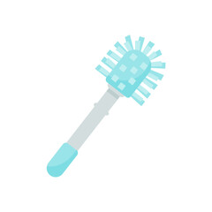 Toilet cleaning brush vector. Toilet brush in the bathroom
