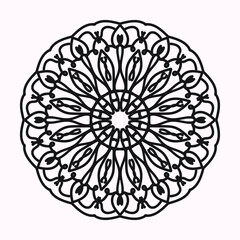 Circular pattern mandala art decoration elements