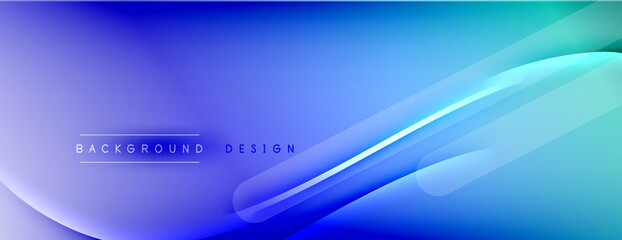 Abstract background - lines composition created with lights and shadows. Technology or business digital template. Trendy simple fluid color gradient abstract background with dynamic