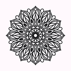 Circular pattern mandala art decoration elements