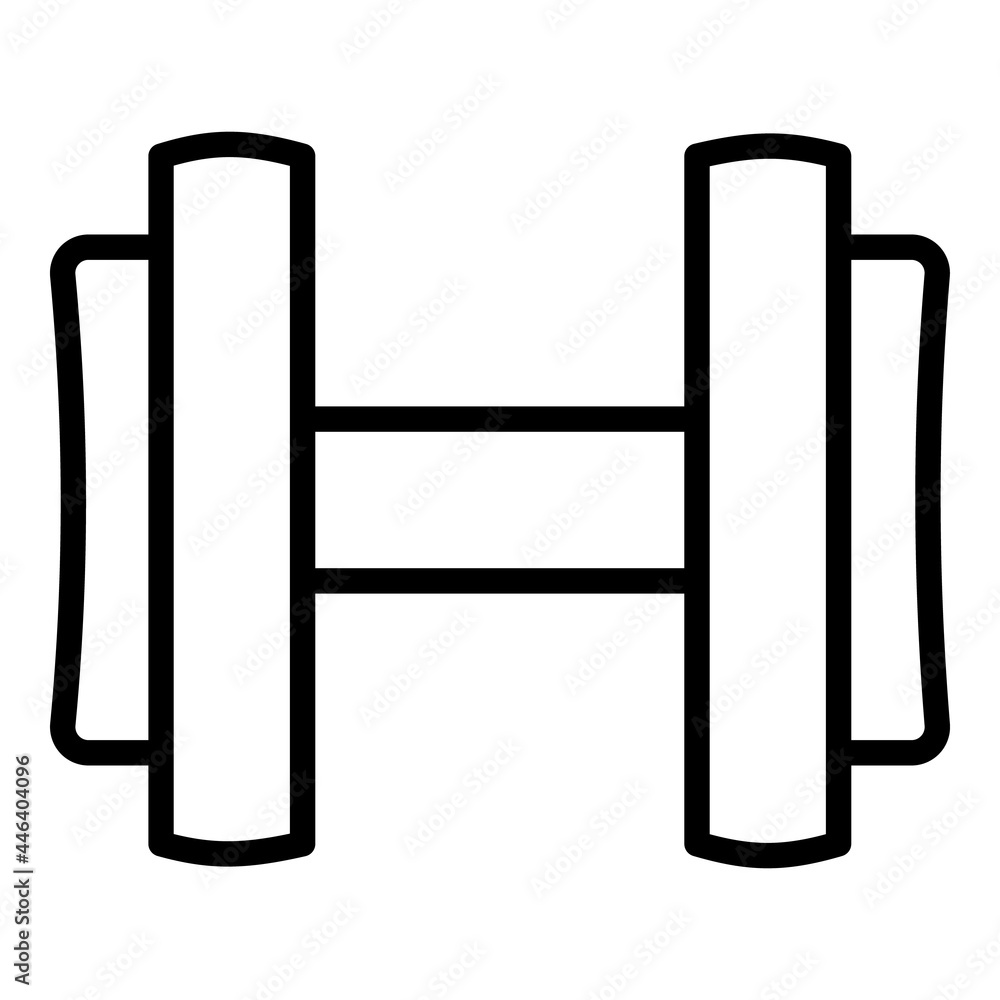 Poster holding dumbell icon. outline holding dumbell vector icon for web design isolated on white backgroun
