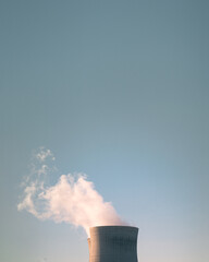 smoke from a reactor