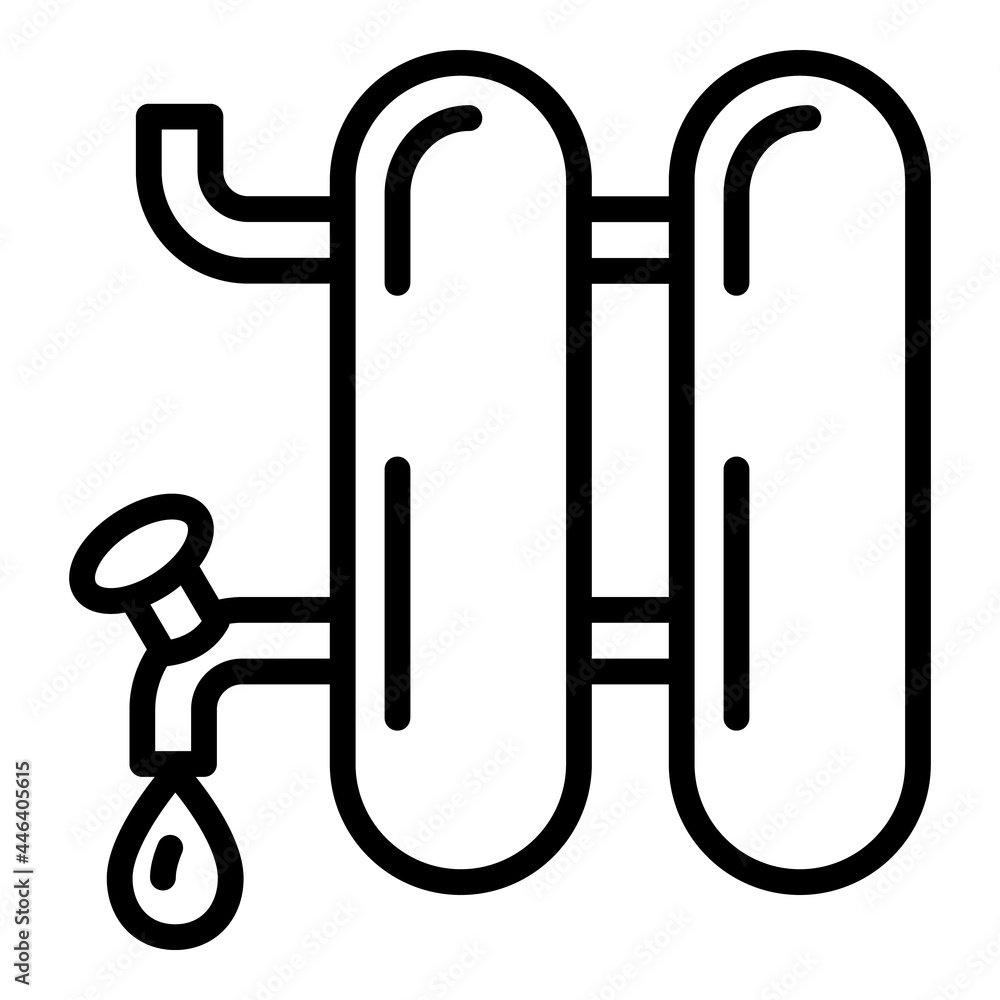Poster water filter icon. outline water filter vector icon for web design isolated on white background