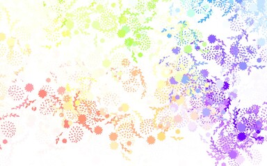 Obraz na płótnie Canvas Light Multicolor vector abstract background with flowers
