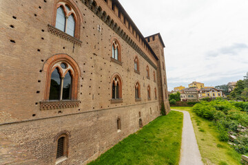 Fototapeta na wymiar Medieval castle in Pavia, Italy