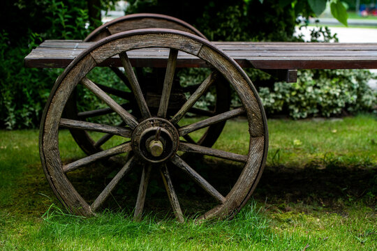 old wooden cart