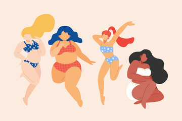 Self love of plus-sized women
