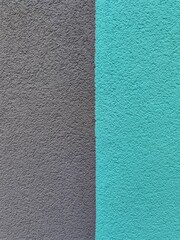 Fototapeta premium Two tone gray and blue colors of concrete cement wall background texture.