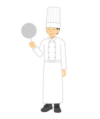 Cook: A man from a Western-style restaurant