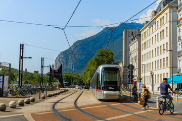 Grenoble city of the French Alps
