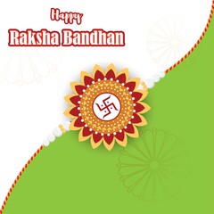 Vector illustration for Indian festival Raksha Bandhan means the thread of love bond.