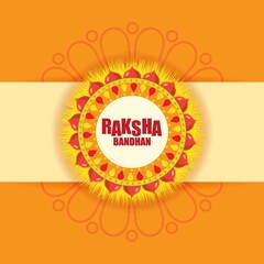 Vector illustration for Indian festival Raksha Bandhan means the thread of love bond.
