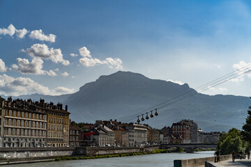 Grenoble city of the French Alps
