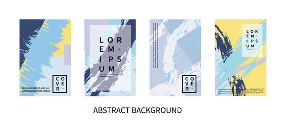 Abstract universal grunge art texture, web header template. Collage page, design for card, invitation, brochure brush strokes style, banner idea, book cover, booklet print, flyer sheet a4