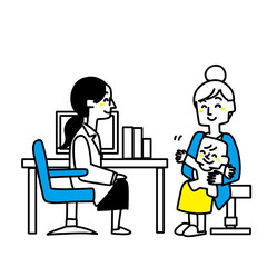 病院にきた赤ちゃん