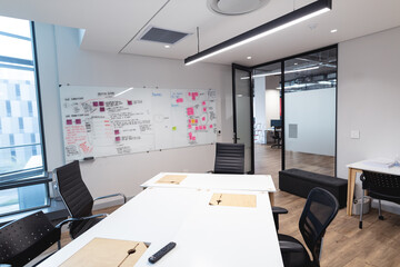 Interior of empty meeting room in modern office