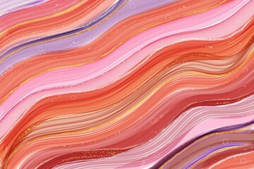 Red, orange, pink, purple, and violet color with gold glitter Alcohol liquid fluid ink dynamic watercolor abstract background.