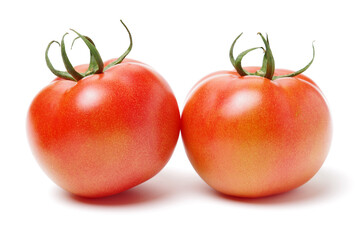 fresh tomato isolated on white background