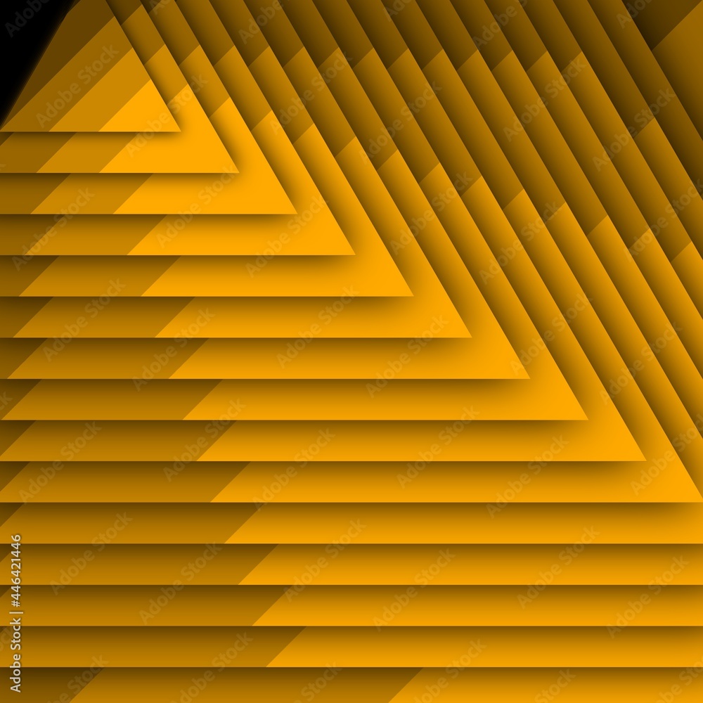 Aufkleber initial stepwise colour gradient from yellow gold to black utilized to generate detailed and intrica