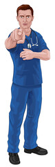 Nurse Doctor Pointing Your Country Needs You