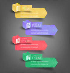 modern text box template, infographics banner 
