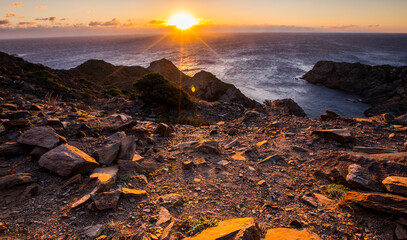 Winter sunrise in Cap de Creus Nature Park, Spain