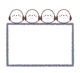 シマエナガのフレーム