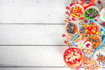 Set of Halloween sweets and candies