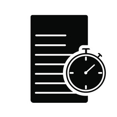 Time management icon vector set. deadline illustration sign collection. timeline symbol or logo.
