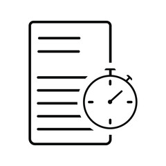 Time management icon vector set. deadline illustration sign collection. timeline symbol or logo.
