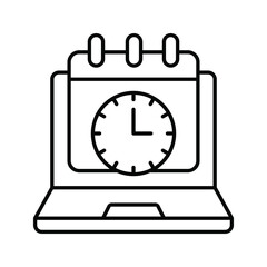 Time management icon vector set. deadline illustration sign collection. timeline symbol or logo.
